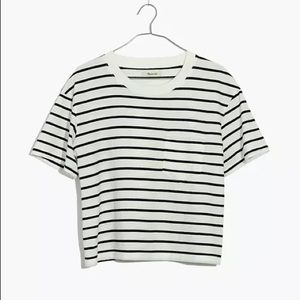 Madewell Cropped Striped T-shirt